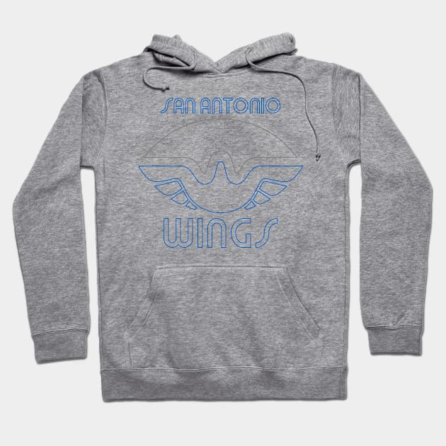 San Antonio Wings - Wire Logo Hoodie by Hirschof